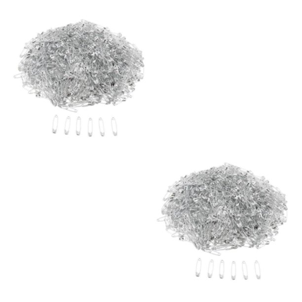 Speravity Pasadores de seguridad de de metal brillante niquelado 1000 piezas 22 mm plata Plata 1000 piezas 22 mm 2piezas