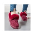 thumbnail image 5 of Fangasis Ladies Flats Fashion Moccasins Round Toe Loafers Work Comfort Boots Red 7.5, 5 of 7