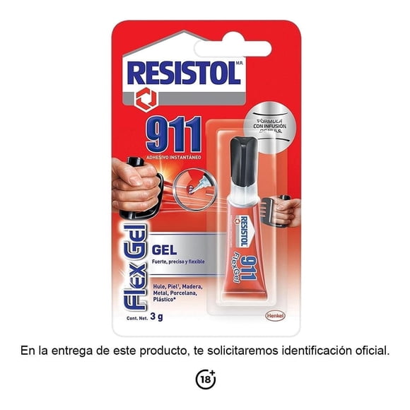 Adhesivo instantáneo Resistol 911 flex gel 3 g