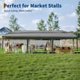 thumbnail image 2 of Studyset 10x30 Pop Up Canopy - Heavy Duty Outdoor Canopy Tent with Portable Roller Bag - 3 Adjustable Height, 4 Weight Bags, 8 Stakes & 6 Guy Ropes Included, 2 of 7