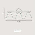 thumbnail image 5 of Avec 22-in 3-Light Matte Black Contemporary Bath Vanity Light, 5 of 11