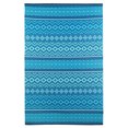 thumbnail image 2 of Erbanica 8' x 10' Tapis en Plastique Réversible Intérieur Extérieur Bleu Geometric, 2 of 6