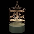 thumbnail image 2 of Miangastore 1Pc Unique Table Light Christmas Party Light Romantic LED Light Transparent, 2 of 9