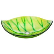 Green Leaf Shaped Vessel Sink