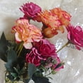 thumbnail image 2 of Dalrosia Artificial Flowers, 2 Bundles Fake Spring Flowers Peony,Centerpiece Table Decorations,Faux Silk Flower Bouquet Vase Indoor Home Dining Room Office Wedding Party Decor Cemetery Grave, 2 of 6