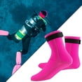 thumbnail image 4 of Eoperou 1 Pair Diving Socks Unisex Wetsuit Surf Shoes Thermal Quick Dry Thick Soles Wear-resistant Non-slip Swimming Boots Feet Protection Aqua Shoes Warm Beach Socks, 4 of 7