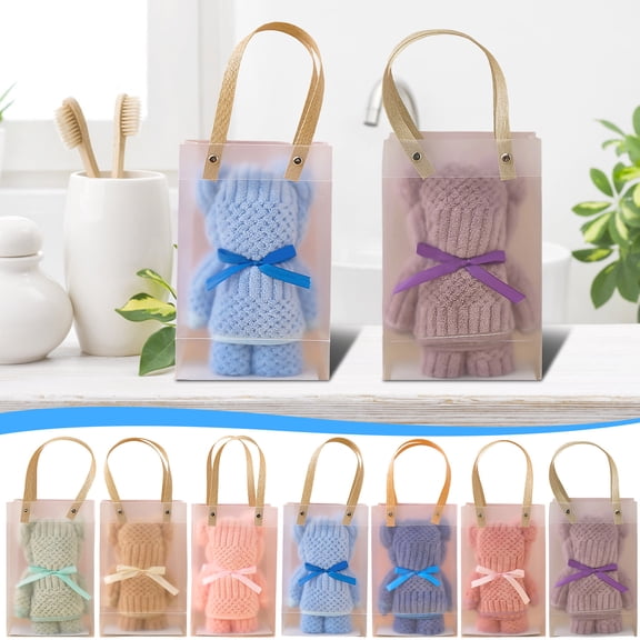 ufehgfjh Bathroom Towels Hand Towels High Density Gift Towel Gift Bear Towel Cute Bear Towel Soft Thick Absorbent for Bathroom and Beach and Gym