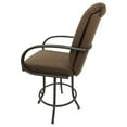 thumbnail image 3 of Swivel Counter 26" Bar Stool - M-60 Sanora Brown Fabric on Brown Metal Frame, 3 of 3