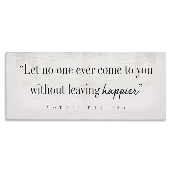Stupell Industries Rustic Lodge Mother Theresa Inspirational Quote Canvas Art, 24 x 10, by Lil' Rue