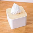 thumbnail image 4 of Tissue Cover Tissue Holder For Tissues And Disposable Face Towel Square Tissue Cover For Living Room Bathroom And Storage Containers Easy To Use, 4 of 6
