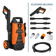 thumbnail image 2 of Hidrolavadora eléctrica 1500 PSI NARANJA CON NEGRO, 2 of 4
