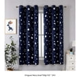 thumbnail image 4 of Bearachild 2 unids/set de cortinas para sala de estar a precio asequible, suaves y acogedoras con colores fáciles de combinar, cortinas térmicas Sombras de ventana Azul marino 132*243, 4 of 6