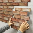 thumbnail image 2 of 3D Wall Panels Peel and Stick Wallpaper,Self Adhesive Waterproof Foam Brick for Living Room,Bedroom,Laundry,Kitchen,Fireplace,TV Wall Decoration (10 Pack,14x15.2inch), 2 of 5