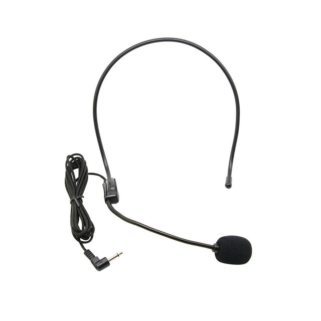 Auriculares con micrófono con cable, amplificador de volumen multiuso, micrófono para amplificador de voz para instructores de Fitness para personas Pista única