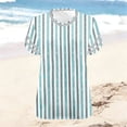 thumbnail image 5 of Rciityk Women's T Shirts Plus Size V Neck Short Sleeve Summer Top Casual Loose Fits Floral Printed Tunic Tees, Gifts for Women, 5 of 6