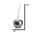 thumbnail image 3 of Large Silver Leaf Cherry Sculpture 25" Tall, 3 of 3