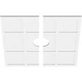 thumbnail image 2 of 30"OD x 5"ID x 10 1/2"C x 1"P Rubik Architectural Grade PVC Contemporary Ceiling Medallion, Two Piece, 2 of 11