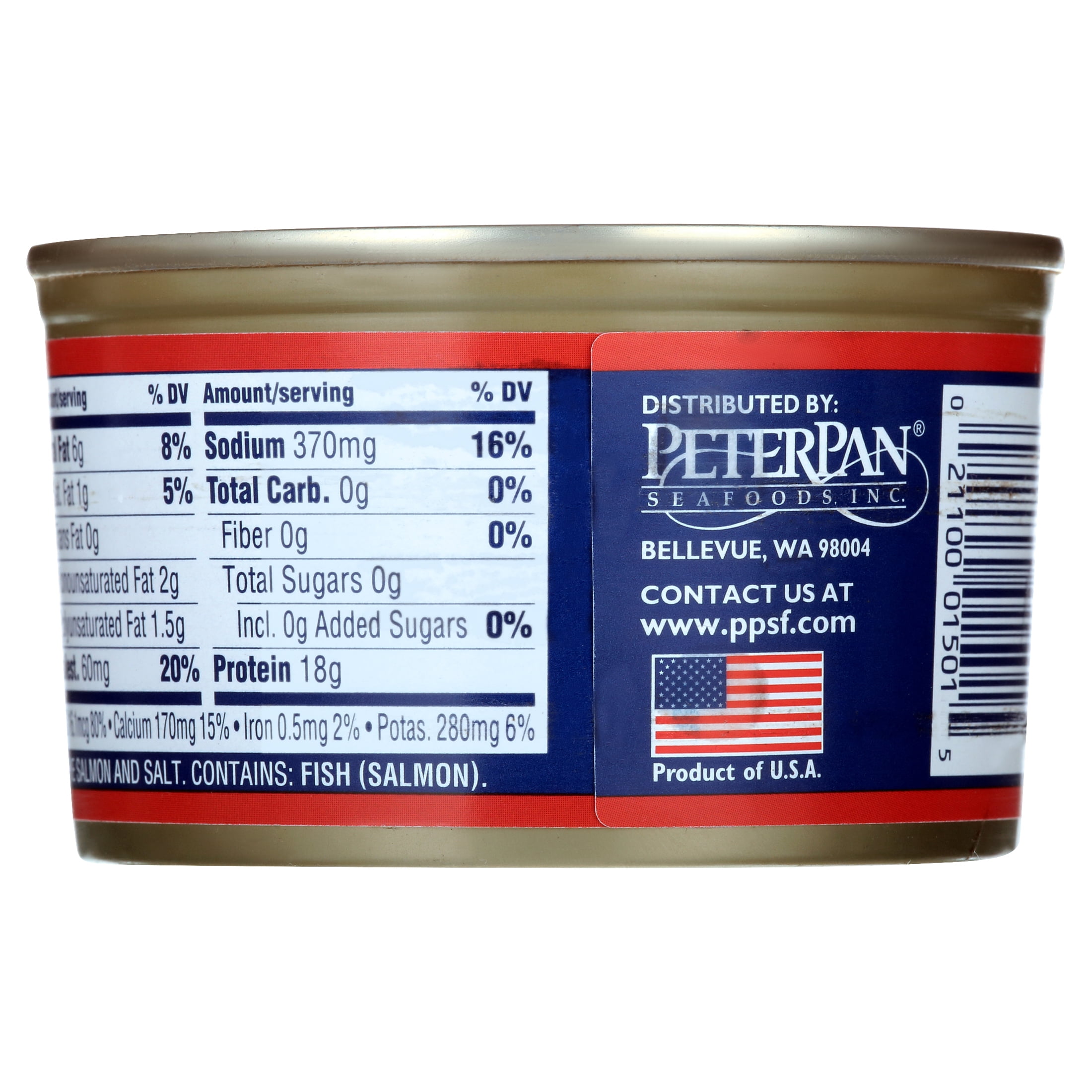 Double "Q" Wild Alaskan Red Sockeye Salmon, 7.5 oz Can