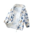 thumbnail image 2 of MKOSPLRT Kids UPF 50+ Sun Shirt 3-16 Years Girls Quick Dry Sun Protection Clothing Lightweight Camo Print Athletic Hoodie, 2 of 3