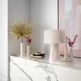 thumbnail image 2 of TOV Furniture Atolla 15.2"H Transitional Cotton Tassel Table Lamp in Cream, 2 of 7