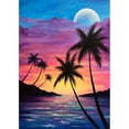 thumbnail image 1 of Pintura de diamante (DE2198) 5D DIY Dibujo de árbol de coco cuadrado 30x40cm FLhrweasw Nuevo, 1 of 1