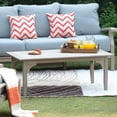 thumbnail image 4 of Cambridge Casual  Leon Teak Outdoor Patio Coffee Table Weathered Gray, 4 of 5