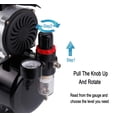 thumbnail image 3 of Compresor de aerógrafo TIMBERTECH ABPST08 3L con ventilador, 3 of 7