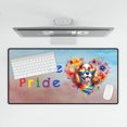 thumbnail image 4 of Peace Love Pride Cavalier King Charles Spaniel with Rainbow Sunglasses LGBT LGBTQ+ Desk Mat Full Keyboard Mouse Pad Dog Lover Gifts Large Mousepad - 01004, 4 of 5