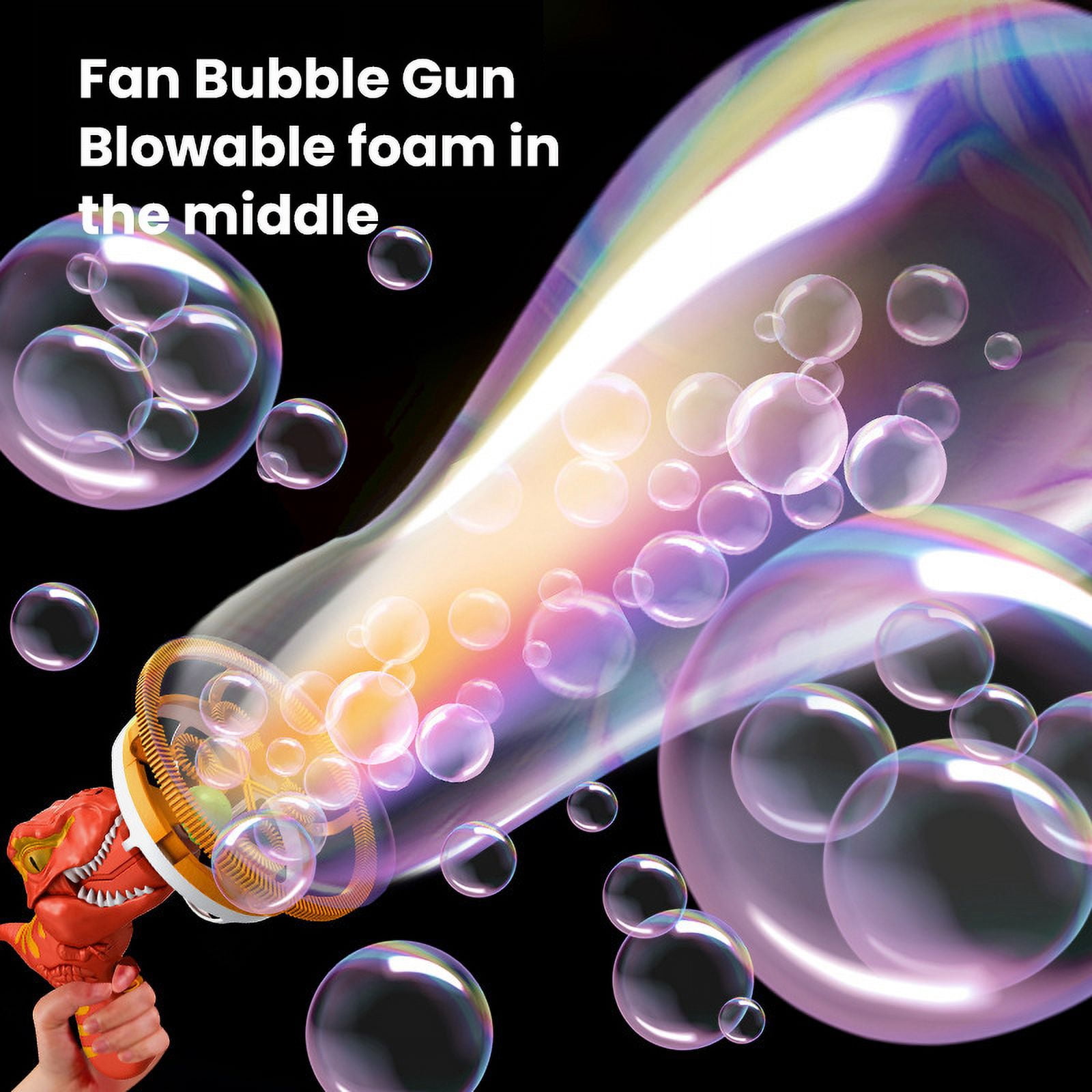 Bubble Machine Dinosaur Bubble Blower Toy for Kids and Toddlers Party Favors Birthday for 3+Years Old Boys and Girls