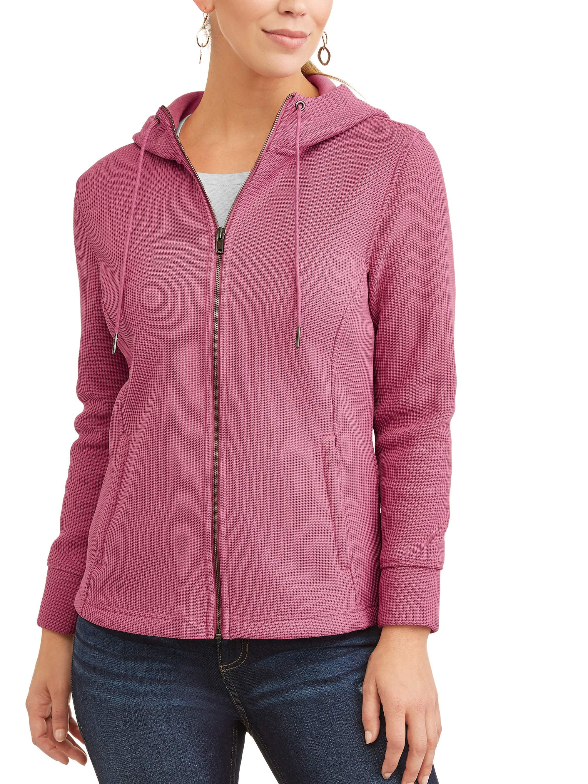 Time and Tru Women's Waffle Knit Jacket 