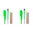 thumbnail image 1 of Juego de lápices de carpintero sólidos herramienta para trabajar la madera con sacapuntas incorporado color verde, 1 of 5