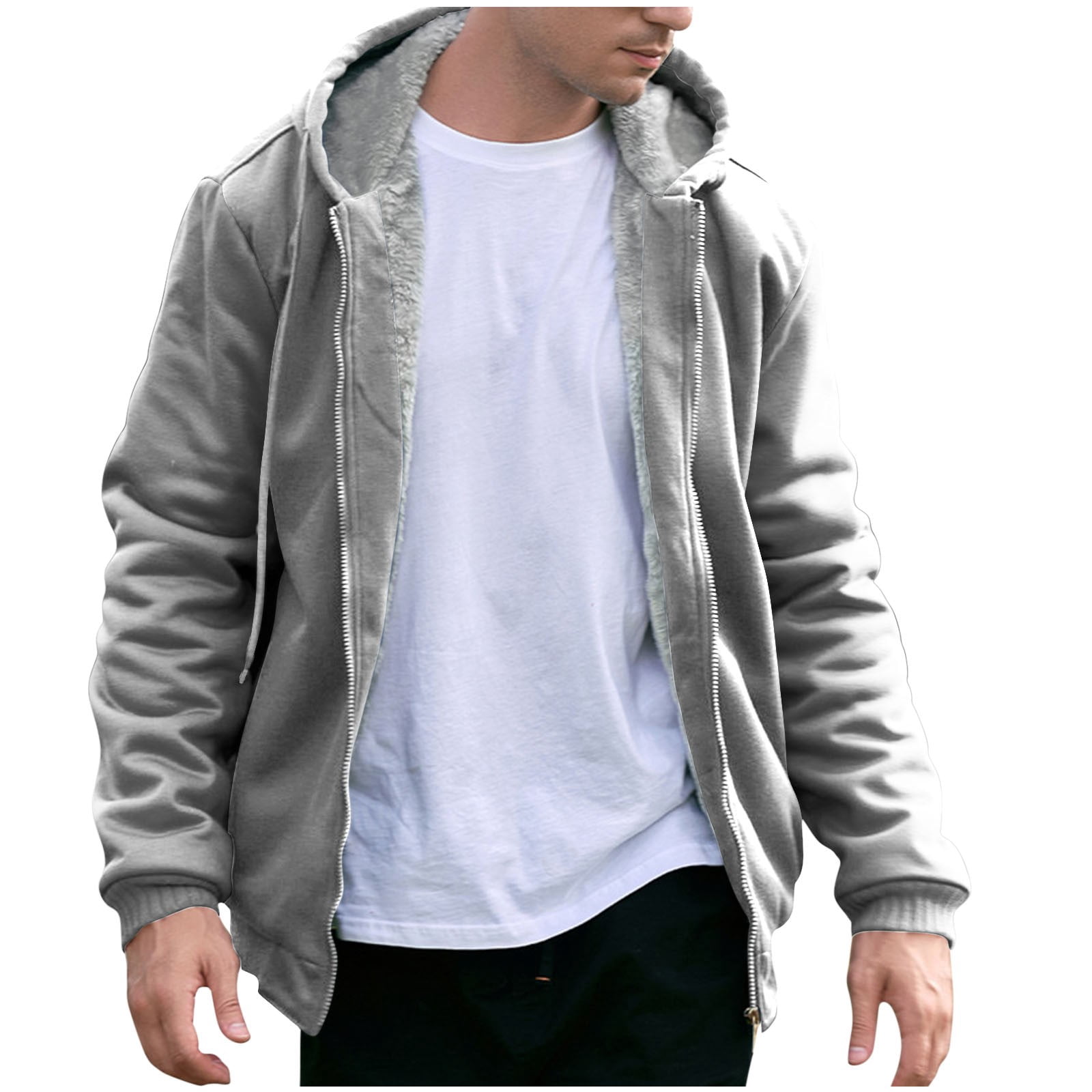 Aofany Sales Hoodies for Men, Mens Hoodies Zipper Hooded Sweater Coat Men's Solid Color Cardigan Men's Fashion Hoodies & Sweatshirts