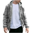 thumbnail image 4 of M-4X Big & Tall Jackets for Men Plus Size Fleece Lined Zip Up Hoodies & Sweatshirts with Pockets Long Sleeve Color Block Thermal Warm Outerwear Coats, 4 of 7