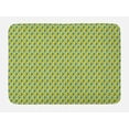 thumbnail image 1 of Geometric Bath Mat, Rhombus Tribal Inspired, Plush Bathroom Decor Mat with Non Slip Backing, 29.5" X 17.5", Yellow Seafoam Cream, by Ambesonne, 1 of 2