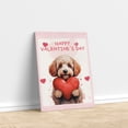 thumbnail image 3 of Happy Valentine's Day Poodle Brings Love Heart Vertical Matte Canvas Poster Poodles Dog Lover Gifts Idea Wall Art Home Decor - 02028, 3 of 5
