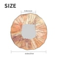 thumbnail image 6 of YFYANG Women's Double Waterproof Shower Cap, Orange Vintage Texture Reusable Hair Cap for All Hair Styles and Head Sizes, 6 of 9