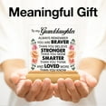 thumbnail image 4 of Granddaughter Gift From Grandpa Grandma, Granddaughter Gift Ideas, Inspirational Gifts for Granddaughter, Granddaughter Acrylic Desk Plaque Sign Keepsake (with Wooden Stand), 4 of 7