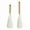 White, variant on 2pcs Multifunctional Cooking Spoon - Safe for Nonstick Cookware, Wooden Handle Spoon for Mixing, Scraping, Stirring, Cooking Utensil for Home Kitchen, Heat-Resistant Food-Grade Spoon Set, Khaki
