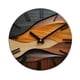 thumbnail image 3 of Reloj de pared de madera, decorativo, artístico, silencioso, elegante y estético. 30 centímetros, 3 of 7