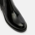 thumbnail image 2 of XYD Women Chelsea Flat Ankle Boots Chunky Low Heel Round Toe Elastic Side Fashion Rivet Studs Office Casual Shoes Size 6.5 Black, 2 of 4