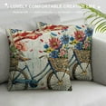 thumbnail image 3 of Fenyluxe  4th of July America Flag Bicycle Throw Pillow Cover,Patriotic Pillows Independence Memorial Day Cushion Case for Sofa Couch White, 3 of 5