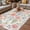 Pink, variant on Pink Watercolor Floral Outdoor Rug for Patio/Deck/Porch, Non-Slip Large Area Rug 5 x 7 Ft, Spring Botanical Leave Flowers Indoor Outdoor Rugs Washable Area Rugs, Reversible Camping Rug Carpet Runner