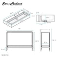 thumbnail image 5 of Pierre 40 Single, Freestanding, Open Shelf, Gold Metal Frame Bathroom Vanity, 5 of 12
