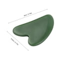thumbnail image 2 of Graflsoa Heart-Shaped Jade Gua Sha Tool for Facial Massage, Light Green, Compact & Lightweight Design, 2 of 6