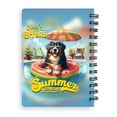 thumbnail image 2 of Hello Summer Bernese Mountain Dog Pool Day on Watermelon Float Spiral Bound Journal Berner Lover Gifts 5x7in Spiral Notebook - 13008, 2 of 5