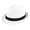 White, variant on 1920s Fedora Hats for Men Women with Short Brim Unisex Hat Panama Cap Party Accessory