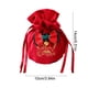 thumbnail image 3 of Bolsa de Terciopelo Navideña con Cordón Ajustable | Tela Roja | 14 X 10 X 10 Cm | Bolsa de Regalo Reutilizable | 1 Unidad, 3 of 6