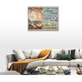 thumbnail image 5 of Rustic Dandelion Wall Art Farmhouse Dragonfly Canvas Prints Country Motivational Pictures Painting Framed Artwork Office Home Decor for Bathroom Kitchen Bedroom Dining Living Room 16"x12", 5 of 6