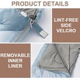 thumbnail image 6 of Sleeping Bag for Adults Backpacking Camping Hiking Detachable Washable Liner Cotton Single Camping Sleeping Bag 4 Seasons Cold Warm Weather Winter Fall Spring Summer Indoor Outdoor Use, 6 of 9