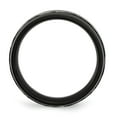 thumbnail image 2 of Titanium Grooved 8mm Black IP-plated Brushed & Polished Band, 2 of 6